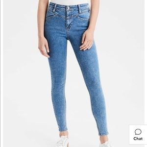 Electric Blue American Eagle Jeggings/Jeans